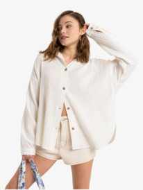 0 Morning Time - Camiciona a maniche lunghe da Donna White ERJWT03674 Roxy