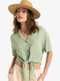 0 Salty Sweet - Short Sleeves Shirt for Women Green ERJWT03676 Roxy