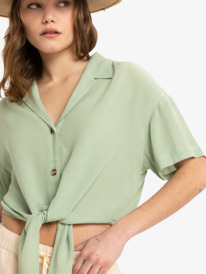 2 Salty Sweet - Camicia a maniche corte da Donna Green ERJWT03676 Roxy