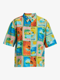 5 Atlas Another Sun - Short Sleeves Shirt for Women Blue ERJWT03681 Roxy