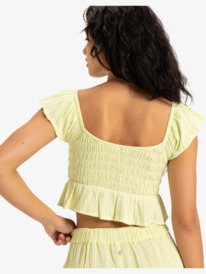 7 Brisa Nova - Top de manga corta para Mujer Verde ERJWT03689 Roxy