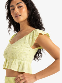 4 Brisa Nova - Top de manga corta para Mujer Verde ERJWT03689 Roxy