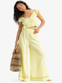 6 Brisa Nova - Top de manga corta para Mujer Verde ERJWT03689 Roxy