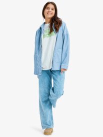 3 Kick Back Washed Cord - Veste chemise boutonnée pour Femme Bleu ERJWT03697 Roxy