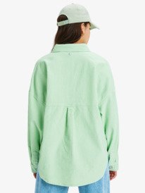 6 Kick Back Washed Cord - Giacca camicia con bottoni da Donna Green ERJWT03697 Roxy