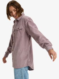 1 Let It Go Cord - Camisa de manga comprida para mulher Roxo ERJWT03700 Roxy