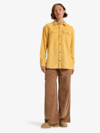2 Let It Go Cord - Overhemd met Lange Mouwen voor Dames Yellow ERJWT03700 Roxy