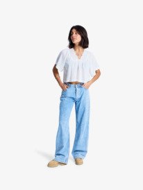 3 Paradise Lagoon - Chemise manches courtes pour Femme Blanc ERJWT03705 Roxy