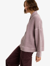 1 Hike Away - Long Sleeve Collared Button Up Shirt for Women Purple ERJWT03706 Roxy
