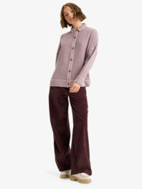 2 Hike Away - Long Sleeve Collared Button Up Shirt for Women Purple ERJWT03706 Roxy