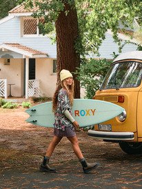 1 Beachy Nostalgia Crinkle - Chemise manches courtes pour Femme Noir ERJWT03716 Roxy