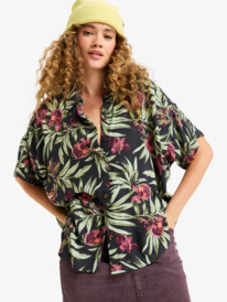 3 Beachy Nostalgia Crinkle - Chemise manches courtes pour Femme Noir ERJWT03716 Roxy