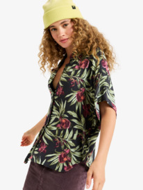 4 Beachy Nostalgia Crinkle - Chemise manches courtes pour Femme Noir ERJWT03716 Roxy