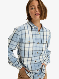 4 Let It Go Flannel - Long Sleeve Shirt for Women Blue ERJWT03721 Roxy