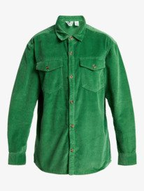 7 Let It Go Cord - Camisa de manga larga para mujer Verde ERJWT03722 Roxy