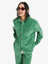 0 Let It Go Cord - Camisa de manga larga para mujer Verde ERJWT03722 Roxy