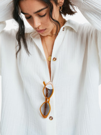 2 Morning Time - Chemise manches longues pour Femme Blanc ERJWT03725 Roxy