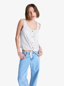 0 Tropical Hill - Blusa sin mangas para mujer Blanco ERJWT03734 Roxy