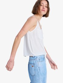 1 Tropical Hill - Blusa sin mangas para mujer Blanco ERJWT03734 Roxy