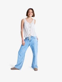 3 Tropical Hill - Blusa sin mangas para mujer Blanco ERJWT03734 Roxy