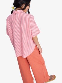 5 Beachy Nostalgia - Camisa de manga curta para Mulher Vermelho ERJWT03738 Roxy