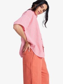 2 Beachy Nostalgia - Camisa de manga curta para Mulher Vermelho ERJWT03738 Roxy