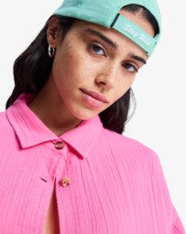 2 Morning Shine - Camisa de manga comprida para Mulher Pink ERJWT03739 Roxy