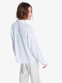 5 Morning Shine - Camisa de manga comprida para Mulher Branco ERJWT03739 Roxy