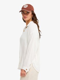 6 Morning Shine - Long Sleeve Shirt for Women White ERJWT03739 Roxy