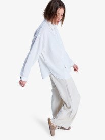 1 Morning Shine - Camisa de manga comprida para Mulher Branco ERJWT03739 Roxy