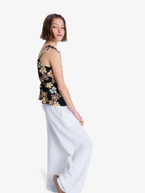 1 Wild Waves Crepe - Top con tirantes para mujer Negro ERJWT03742 Roxy