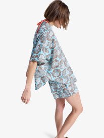 1 Beachy Nostalgia - Overhemd met Korte Mouwen voor Dames Brown ERJWT03746 Roxy