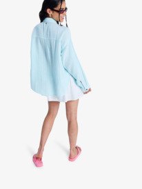 5 Morning Shine Stripe - Chemise manches longues pour Femme Blanc ERJWT03747 Roxy