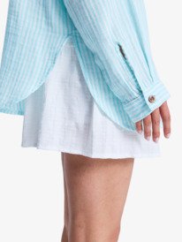 3 Morning Shine Stripe - Chemise manches longues pour Femme Blanc ERJWT03747 Roxy