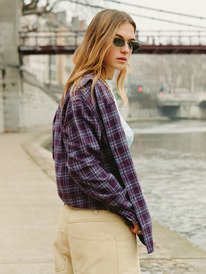 0 Let It Go Check Purple ERJWT03763 Roxy