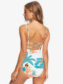 4 Printed Beach Classics 2021 - One-Piece Swimsuit for Women White ERJX103225 Roxy