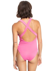 6 Roxy Love Rib Asia - Maillot une pièce pour Femme Rose ERJX103414 Roxy