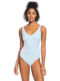 0 Rib Roxy Love  New - One-Piece Swimsuit for Women Blue ERJX103493 Roxy