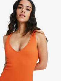 2 Rib Roxy Love  New - One-Piece Swimsuit for Women Orange ERJX103493 Roxy