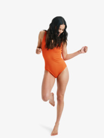 4 Rib Roxy Love  New - One-Piece Swimsuit for Women Orange ERJX103493 Roxy