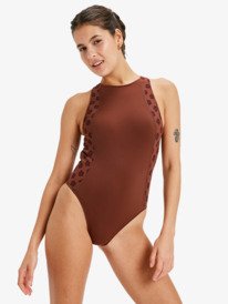 0 Roxy Pro Wave  - One Piece Swimsuit for Women Brown ERJX103655 Roxy