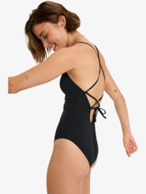 1 Beach Classics Strappy Op - One-Piece Swimsuit for Women Black ERJX103731 Roxy