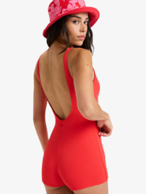 3 Lagos Boyleg - Bañador entero para mujer Rojo ERJX103757 Roxy