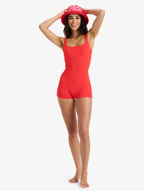4 Lagos Boyleg - Bañador entero para mujer Rojo ERJX103757 Roxy