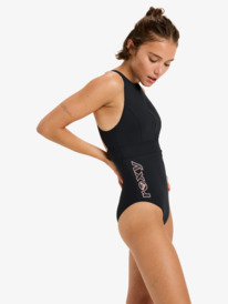 1 Roxy Active High Perf One Piec - Eendelig Badpak voor Dames Black ERJX103763 Roxy
