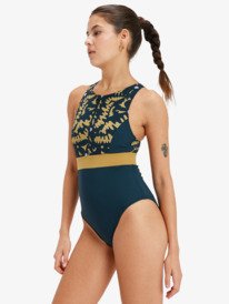 2 Roxy Active High Perf 1P Pt - Fato de banho para mulher Preto ERJX103772 Roxy