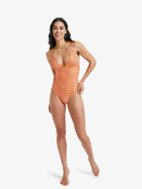 4 Moana - One-Piece Swimsuit for Women Orange ERJX103776 Roxy