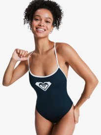 4 The Retro Essentials - One-Piece Swimsuit for Women Black ERJX103798 Roxy