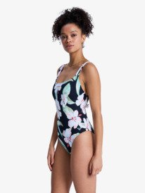 1 Printed Essentials - Ba&ntilde;ador entero para mujer Negro ERJX103807 Roxy