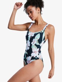 4 Printed Essentials - Ba&ntilde;ador entero para mujer Negro ERJX103807 Roxy